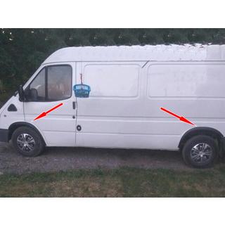 Obrobe kolotekov (4 kosi, črne) Ford Transit 1991–2000 fotografija 1