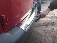 Volkswagen Caddy 2004–2010 Zaščitna letev za zadnji odbijač z velikim pregibom (Elite, nerjavno jeklo) fotografija 4