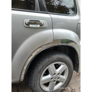 Nerjaveče obrobe blatnikov (4 kosi) Nissan X-trail T30 2002–2007 fotografija 2