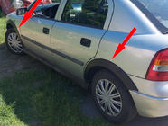 Opel Astra G Classic 1998–2012 Obrobe blatniških lokov (SD/HB) (4 kosi, črne) fotografija 1