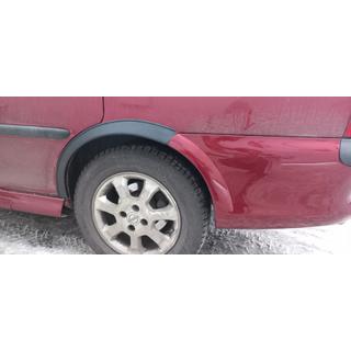Obrobe kolotekov (4 kosi, črne) Opel Vectra B 1995–2002 fotografija 4