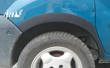 Renault Kangoo 1998–2008 Obrobe kolotekov (4 kosi, črne) fotografija 2