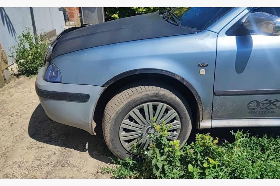 Skoda Octavia I Tour A4 1996–2010 Obrobe kolotekov (4 kosi, črne) Kovina Image