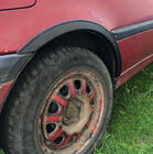 Volkswagen Golf 3 1991–2001 Obrobe kolotekov (4 kosi, črne) Kovinske fotografija 2