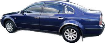 Volkswagen Passat B5 1997–2005 Nerjaveče obrobe blatnikov (4 kosi) fotografija 3