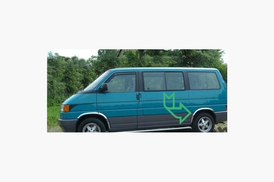 Volkswagen T4 Transporter 1990–2003 Nerjaveče obrobe blatnikov (4 kosi) Fotografija 5