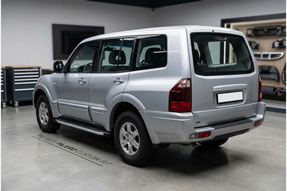 Mitsubishi Pajero Wagon III 1999–2006 Stranske stopnice Fullmond (2 kos, aluminij) Image