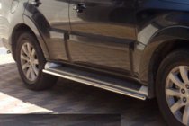 Mitsubishi Pajero Wagon III 1999–2006 Bočne cevi za originalno pritrditev (2 kos, nerjavno jeklo) fotografija 2