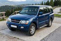 Mitsubishi Pajero Wagon III 1999–2006 Bočni pragovi Sunrise (2 kos, aluminij) fotografija 1