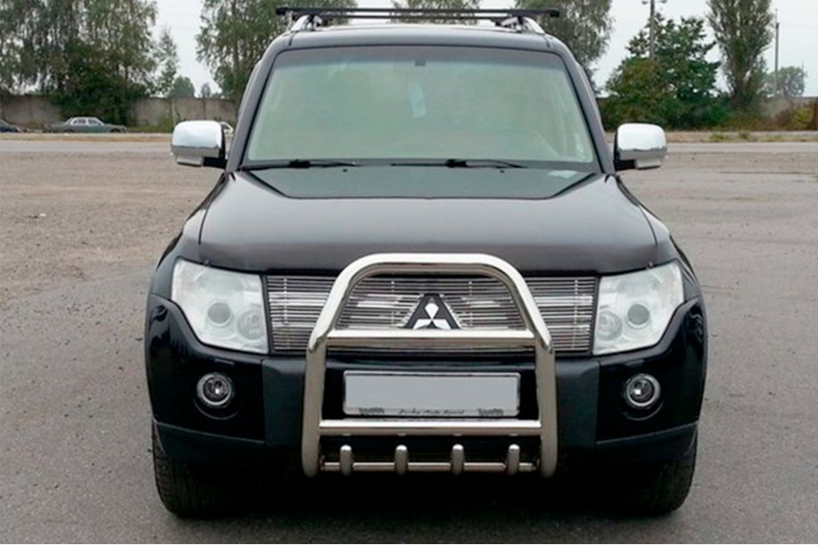 Mitsubishi Pajero Wagon III 1999–2006 Kenguru lok QT007 (nerjaveče jeklo) Image
