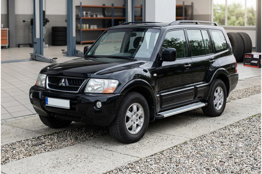 Mitsubishi Pajero Wagon III 1999–2006 Bočne stopnice Maya V2 (2 kosa, aluminij) Image