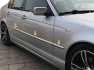 BMW serija 3 E46 1998–2006 Kromirana obloga vratne letve (nerjavno jeklo) fotografija 1