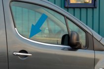 Citroen Berlingo 2008–2018 Okvirna letev oken vrat (nerjaveče jeklo) fotografija 1