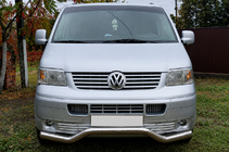 Volkswagen T5 Transporter 2003–2010 Sprednji zaščitni lok Wave ST007 (nerjaveče jeklo) fotografija 1