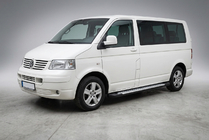 Volkswagen T5 Caravelle 2004–2010 Stranske stopnice tipa X5 (2 kosa, aluminij) Kratka medosna razdalja fotografija 1