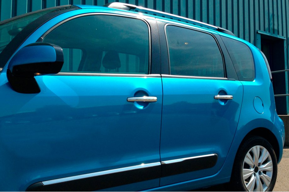 Citroen C-4 Picasso 2013–2022 Kromirane obloge kljuk vrat (4 kosi, nerjavno jeklo) Fotografija 6