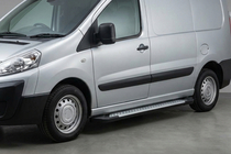 Citroen Jumpy 2007–2017 Bočne stopnice Allmond Grey (2 kosa, nerjaveče jeklo) fotografija 1