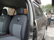 Renault Logan II 2013–2022 Avtoprevleke za sedeže (tekstilne, Classik) fotografija 5