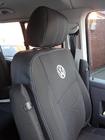 Volkswagen T5 Caravelle 2004–2010 Avtomobilske prevleke za sedeže (eko usnje in tkanina, Premium) Celoten salon + sprednja sedeža (1+1) fotografija 14