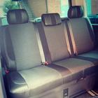 Volkswagen T5 Caravelle 2004–2010 Avtomobilske prevleke za sedeže (eko usnje in tkanina, Premium) Celoten salon + sprednja sedeža (1+1) fotografija 5