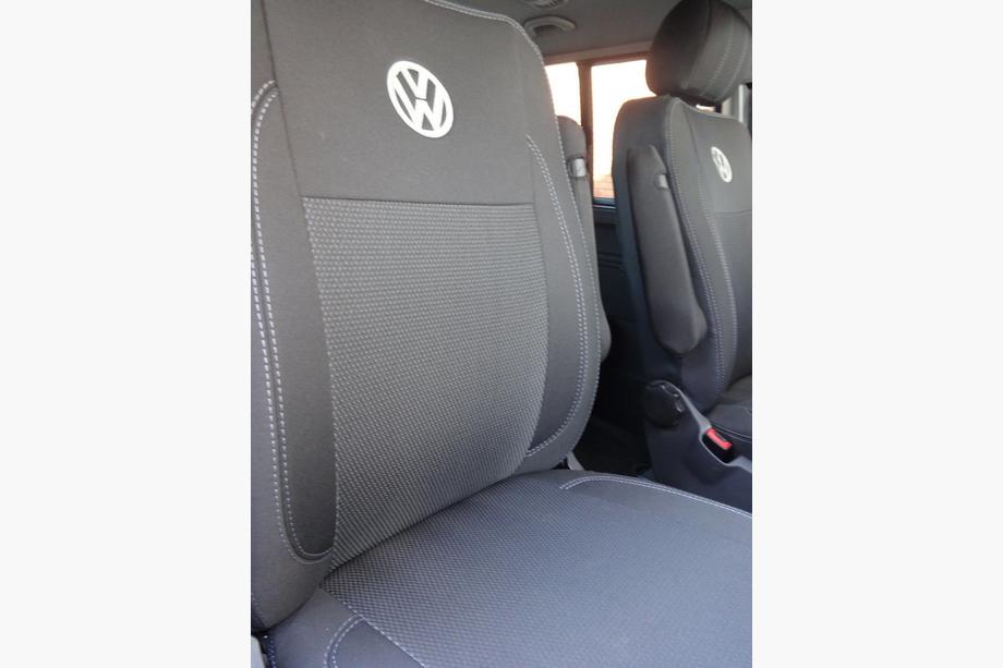 Volkswagen T5 Caravelle 2004–2010 Avtomobilske prevleke za sedeže (eko usnje in tkanina, Premium) Fotografija 11