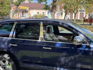 Volkswagen Touareg 2002–2010 Kromirani pokrovi stebričkov vrat (6 kosov, nerjaveče jeklo) fotografija 2