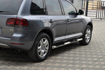 Volkswagen Touareg 2002–2010 Stranske cevi (2 kos, nerjaveče jeklo) fotografija 1