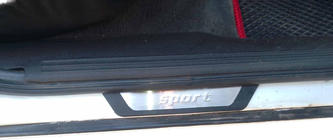 Opel Vectra A 1987–1995 Flexill kromirane obloge pragov (4 kos) Sport fotografija 1