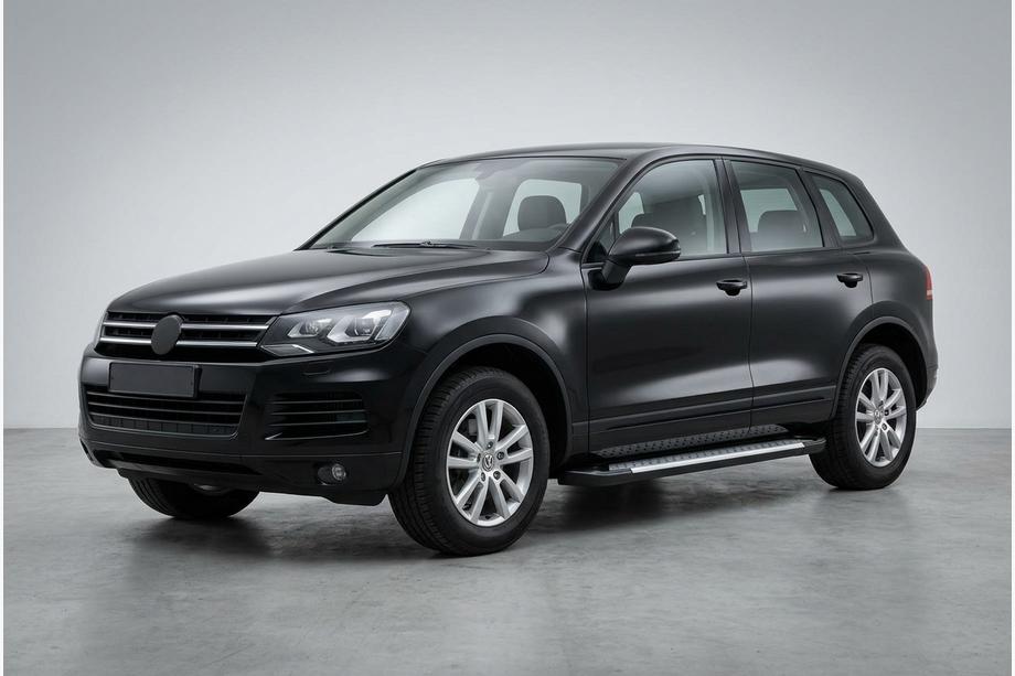 Volkswagen Touareg 2010–2018 Stranske stopnice Allmond Grey (2 kos, aluminij) Image