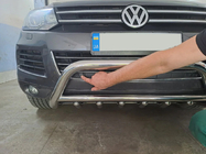 Volkswagen Touareg 2010–2018 Prednji zaščitni lok WT003 (nerjaveče jeklo) fotografija 3