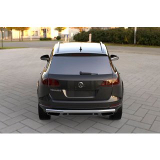 Zadnji zaščitni lok (nerjaveče jeklo) Volkswagen Touareg 2010–2018 fotografija 1