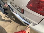Volkswagen Touran 2010–2015 Zaščitna letev zadnjega odbijača Carmos (nerjavno jeklo) fotografija 3