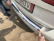 Volkswagen Touran 2010–2015 Zaščitna letev zadnjega odbijača Carmos (nerjavno jeklo) fotografija 4