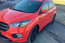 Ford Kuga/Escape 2013–2019 Stranski pragovi Tayga Black (2 kos, aluminij) fotografija 1
