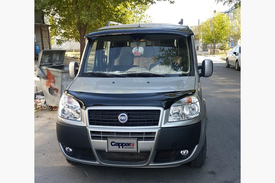 Fiat Doblo I 2001–2005 Vizir na vetrobransko steklo (črn sijaj, 5 mm) Fotografija 8