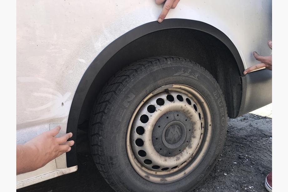 Volkswagen T5 2010–2015 Obrobe kolesnih lokov (6 kos, ABS) Fotografija 4