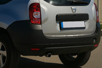 Dacia Duster 2008–2018 Zaščitna letev roba prtljažnika (nerjaveče jeklo) fotografija 1