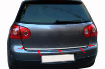 Volkswagen Golf 5 2003–2009 Nerjaveča zaščitna letvica roba prtljažnika Carmos - turško nerjaveče jeklo fotografija 2