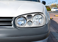 Volkswagen Golf 4 1997–2006 Kromirani okrasni obroči žarometov V1 (2 kosa, plastika) fotografija 1