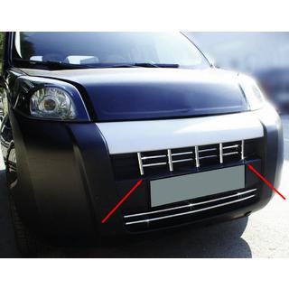 Okrasne letvice za masko (13-delni komplet, nerjaveče jeklo) Peugeot Bipper 2008–2017 fotografija 1