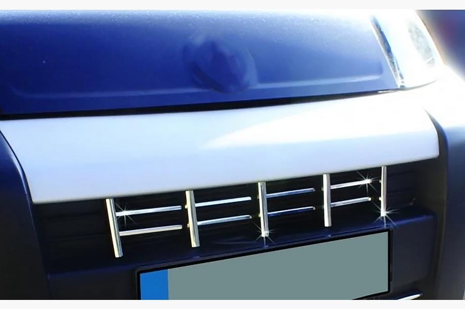Peugeot Bipper 2008–2017 Okrasne letvice za masko (13-delni komplet, nerjaveče jeklo) Fotografija 3