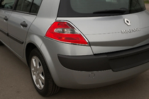 Renault Megane II 2004–2009 Pokrovi zadnjih luči (HB, 2 kos, plastika) fotografija 1