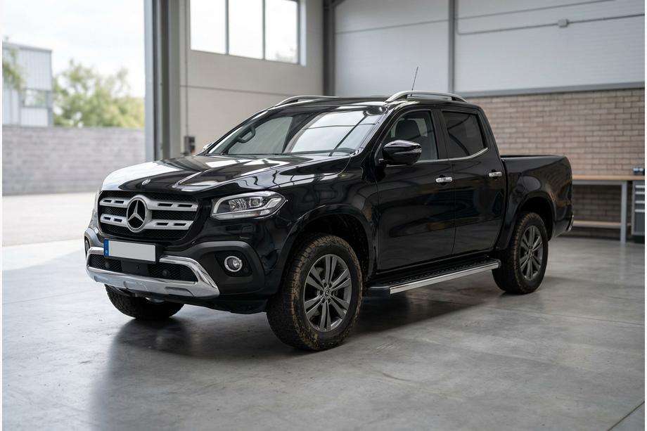 Mercedes X class 2017–2020 Stranske stopnice BlackLine (2 kos, aluminij) Image