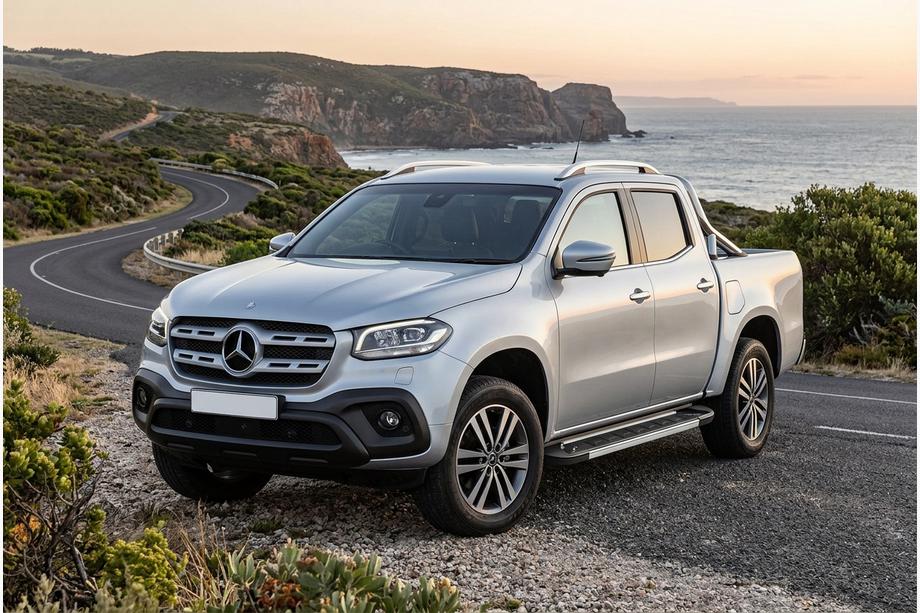 Mercedes X class 2017–2020 Bočne stopnice RedLine V1 (2 kosa, aluminij) Image