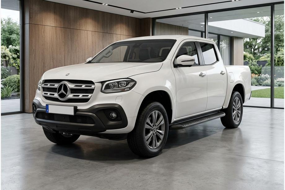 Mercedes X class 2017–2020 Stranske stopnice Tayga Black V1 (2 kosa, aluminij) Image