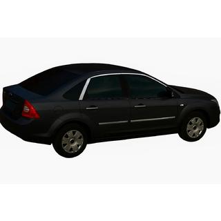 Zgornje okenske letve HB (6 kos, nerjaveče jeklo) Ford Focus II 2008–2011 fotografija 1