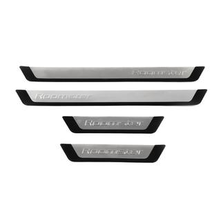 Zaščitne letve pragov OmsaLine (4 kosi, inox) Skoda Roomster 2006–2015 fotografija 2