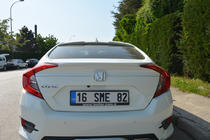Honda Civic Limuzina X 2016–2021 Spojler Anatomic (za barvanje) fotografija 4