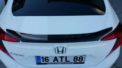 Honda Civic Limuzina X 2016–2021 Spojler Anatomic (za barvanje) fotografija 2