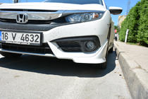 Honda Civic Limuzina X 2016–2021 Kotna dodatka za sprednji odbijač (za lakiranje) fotografija 3